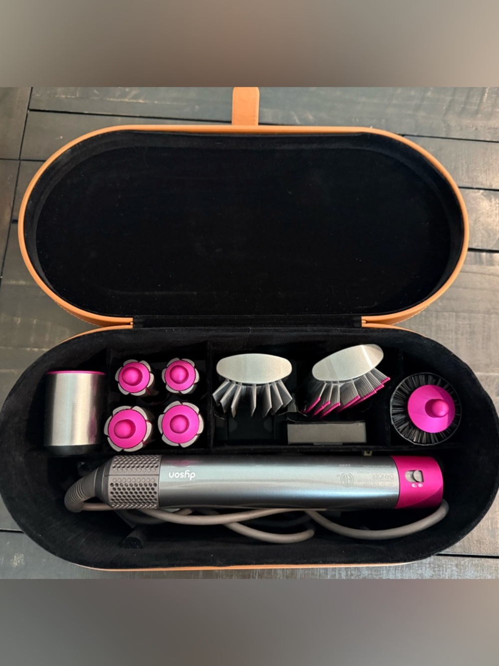 Dyson Airwrap Complete Set Pink Fuchsia w/ Case and All Attachments